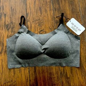 Zyia XL Charcoal Adjustable Straps Comfort Bra